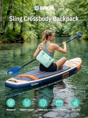 IPX7 Waterproof Fanny Pack with Magnetic One-Hand Closure, Durable 7.5L Orange