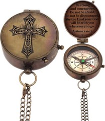 Religious Gift Be Strong Compass Graduation Gift Baptism Gift Communion Compass