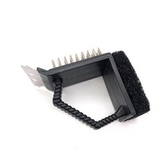 BBQ Grill Brush Sponge Scrubber Right-angle Brush Head Dense Stainless Wires