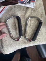 2 Outdoor 6-1/2” Carabiner Clips not for climbing