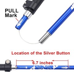 Travel-Friendly Trekking Pole – Lightweight & Foldable 13.4″ for Easy Carrying