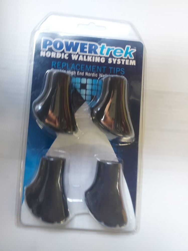 Hiking Power Trek Nordic Walking System Replacement Tips New 4 Walking Pads