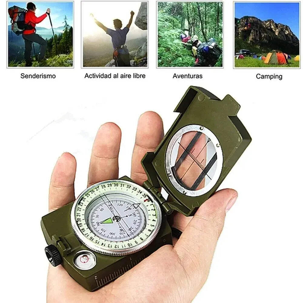 Compass Waterproof High Precision Compass Outdoor Gadget Sports Hiking Mountaine