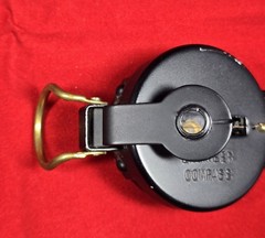 Vintage Working LENSATIC Engineer COMPASS – 2″ Made in Japan – Glow In The Dark