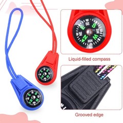 20 Pcs Mini Compass Keychain Multi-Color Outdoor Hiking Pocket Compass for Kids
