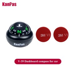 KanPas Car Compass Ball Dashboard Liquid Filled Driving Compass