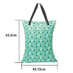 BABY 2 Pack Large Wet Dry Bag Waterproof Hanging Cloth Avocados and Starfish