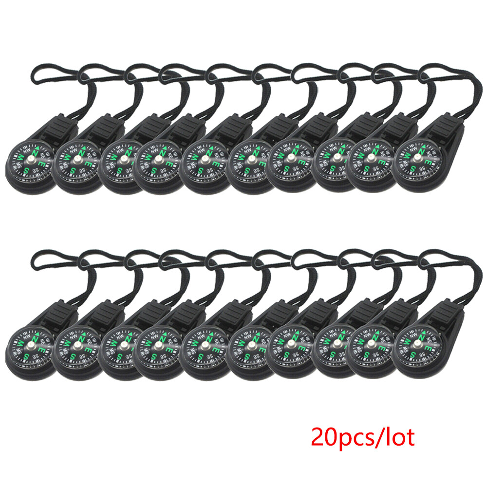 20pcs Mini Survival Compass Outdoor Camping Navigator Adventure Tool Accessories