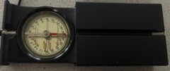 SWISS ARMY MILITARY COMPASS RECTA Type T Black + Original Box and Manual