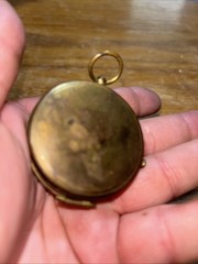 Vintage German Brass Hunting Hiking Compass