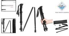 Collapsible Walking Cane for Hiking, Lightweight Travel Stick with EVA Foam Grip