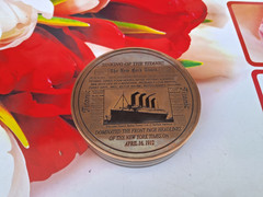 Titanic Brown Poem Compass Nautical Maritime Vintage Poem Compass.