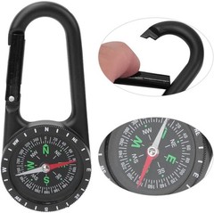 Carabiner Clip On Compass Hiking,Mini Compass,DC40T Zinc Alloy Portable Carab…