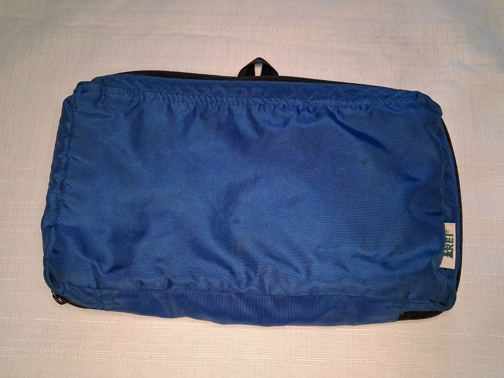 REI Blue Camping/Travel/First Aid Zipper Bag (Fair Condition)