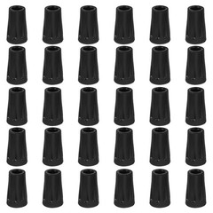 30 Pcs Tips of Trekking Poles Replacement Cane Round Rubber Feet Accessories