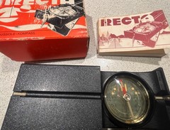 SWISS ARMY MILITARY COMPASS RECTA Type T Black + Original Box and Manual
