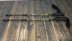 PAIR of REI Co-Op PEAK UL Compact Carbon Fiber 125cm Hiking Trekking Poles