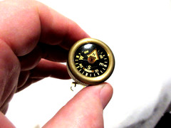 Vintage Pesto Fluid Pin On Compass in Original Box-Germany