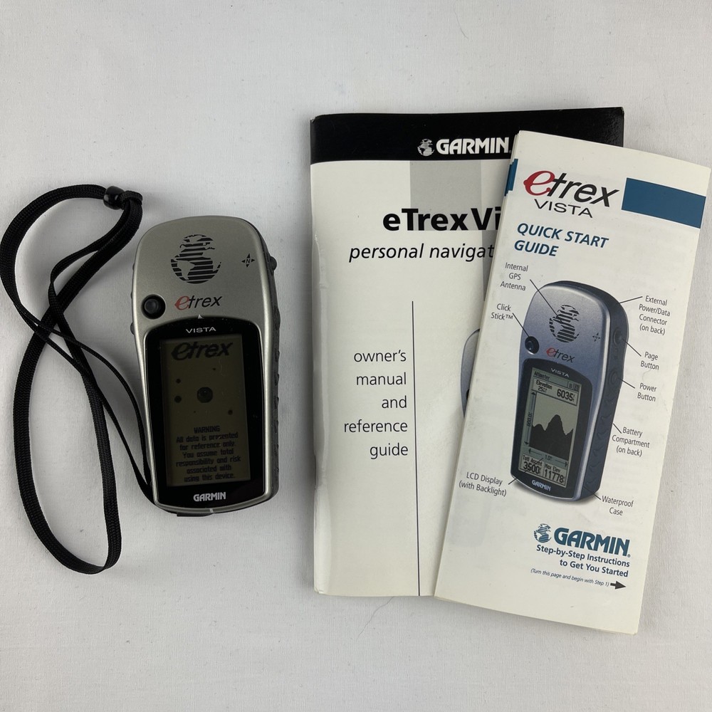 GARMIN eTrex Vista Handheld Waterproof Satellite GPS Hiking Geocache Backcountry