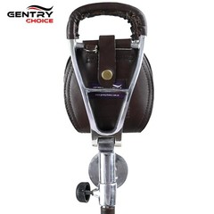 Outdoor Walking Stick with Leather Seat Hunting Stick Chair Camping Fish Stool