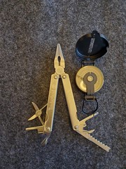Vintage Timberland multitool and compass