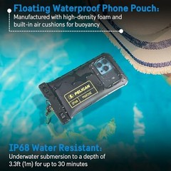 Marine – IP68 Waterproof Phone Regular Black/Neon – 2 Pack – Regular 2 Pack