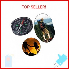Black Mini Survival Compass Outdoor New 40mm Pocket Oil Filled Compass for Campi