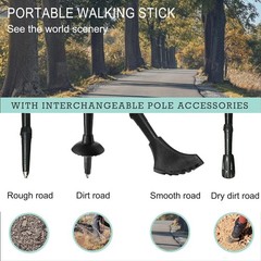 Adjustable 36″-43.3″ Collapsible Walking Cane with Travel Bag – 2 Pack