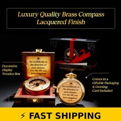 OakiWay Dream Chaser Compass – Inspirational Gift for Graduation