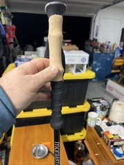 Montem Black Cork Grip Trekking, Walking, and Hiking Pole. Single Pole.