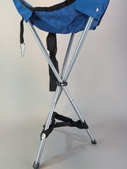 Cremco Tripod Stool Lightweight Camping Slacker Chair Blue