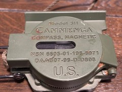 Cammenga Model 3H USGI Military Issue Tritium Lensatic Compass USA Made Green