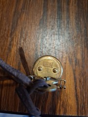 Vintage Marbles Gladstone Mich. Brass Compass WhiteFace Pin Type Estate Find