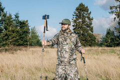 Trekking Poles – Carbon Fiber Monopod Walking or Hiking Sticks with with Accesso