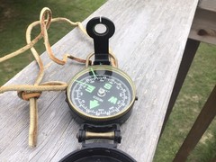 Vintage LENSATIC Compass – JAPAN – Use for Hiking Direction Etc.