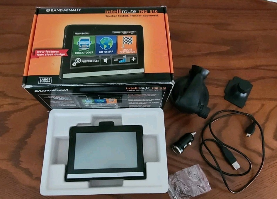 Used RAND MCNALLY TND-510 TRUCK GPS RECEIVER