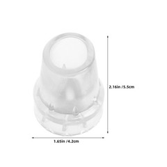 6Pcs Transparent Rubber Replacement Tips for Cane Anti Slip Durable Crutch Feet