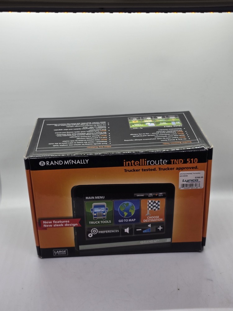 Rand McNally IntelliRoute TND 510 Truck GPS 5″Screen w/Mount Charger *excellent*