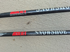 REI 7075 Aluminum Snow Shoe Poles 2 Section Telescopic Trekking Hiking Gear