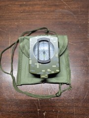 SE Military Lensatic And Prismatic Sighting Survival Emergency Compass And Pouch