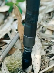 42in multifunctional folding hiking pole with compass and whistle, knife, hook