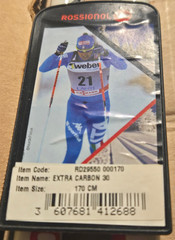 Rossignol Racing Skate Poles Extra Carbon 30, Item # RD29550 000170, Sz 170CM