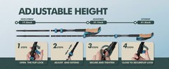Walking Sticks,Trekking Poles Collapsible Hiking Poles,Lightweight Folding