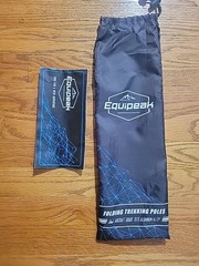 Equipeak Folding Trekking Poles – Blue – Aircraft Grade 7075 Aluminum – Size S