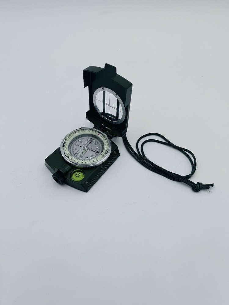 Sportneer Military Lensatic Sighting Camping Compass ( NO CARRY CASE) NOS