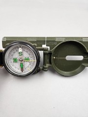Compass Lensatic Versatile Military Style Hiking Survival Army Green Compass