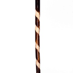 Handcrafted Nature Wood Hiking Stick 55 Inches Long – with Hand Strap and Rub…