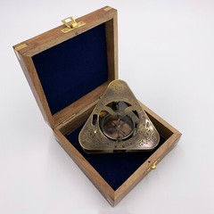 Solid Brass Captain’s Nautical Sundial Compass