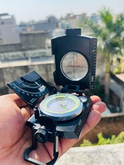 Heavy-Duty Multifunctional Compass with Clinometer & Level Bubble | Military Nav