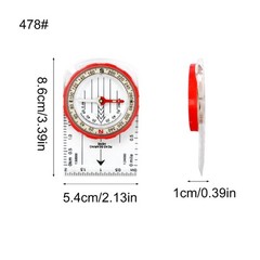 Orienteering Compasses with Ruler, Magnifiers, Reading, Camping Field Compasses